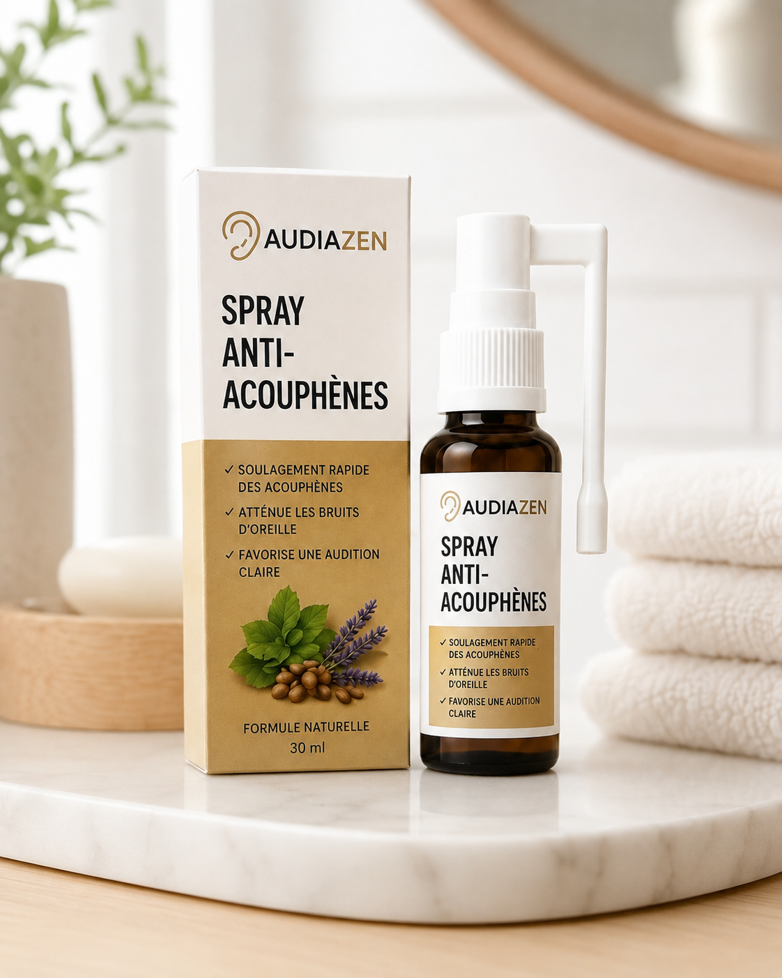 AudiaZen™ Spray anti acouphène